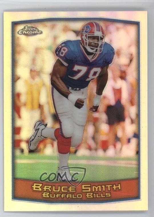 1999 Topps Chrome Refractor Bruce Smith #61 HOF 03xg