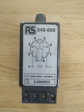 RS 349-888 TIME DELAY RELAY/SWITCH 5-200 seconds With OCTAL BASE MOUNTING