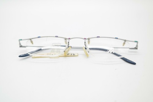 Gafas vintage Meitzner Imeta plata multicolor semimarca marco de gafas NUEVO DE LOTE ANTIGUO - Imagen 6 de 6