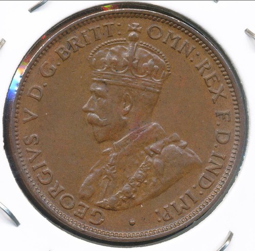 Australia 1930 Halfpenny 1/2d George V - good Extra Fine - Picture 3 of 3