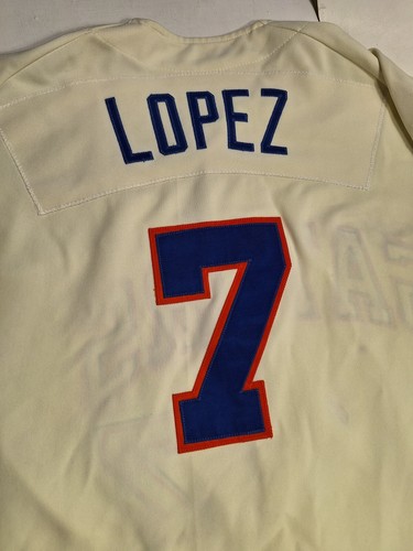 Vintage Starter Florida Gators Baseball Jersey White Size 44 SEC #7 Lopez issued - Picture 8 of 10