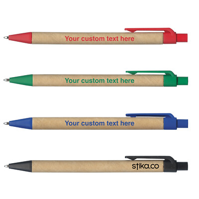 Custom Printed Eco Friendly recycled pens, Promo Events Schools