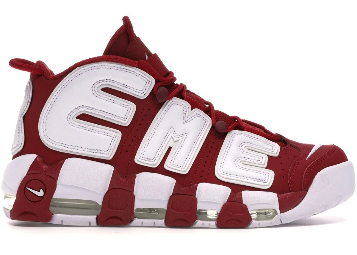 Nike Supreme x Air More Uptempo Red for Sale | Authenticity