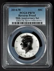 2014-W PCGS PR70 Reverse Proof 50th Anniversary Silver Kennedy Half Dollar PR 70