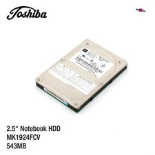 Toshiba Mk1924fcv 543mb 2.5" Notebook Laptop Hdd Hard Disk Hdd2514 C