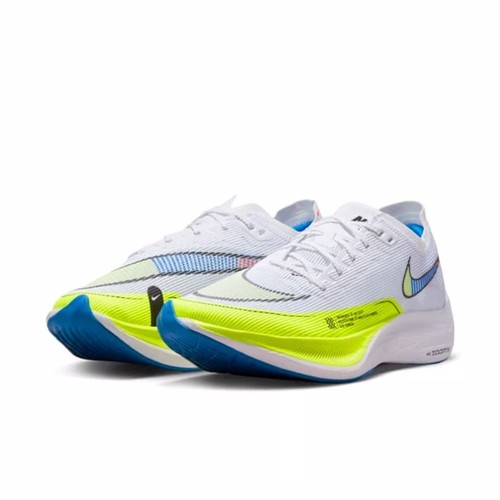 Nike ZoomX Vaporfly Next% 2 White/ Volt Men’s Size US 10 Running Shoes Rare New✅