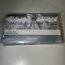White Lace Wedding Garter In Original Packaging