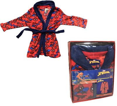 boys spiderman dressing gown