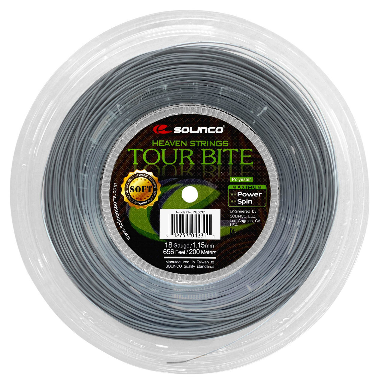 Solinco Tour Bite Soft 18 1.15mm Tennis Strings 200M Reel