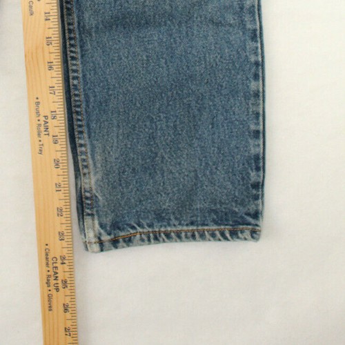Levi's Jean Boys 550 Relaxed Fit Size 10 Regular Distressed Hem Medium Wash - Picture 7 of 9