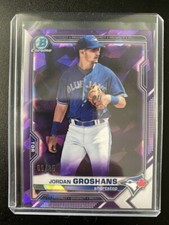 2021 Bowman Chrome Sapphire Prospects Purple Refractors #BCP246 Jordan Groshans