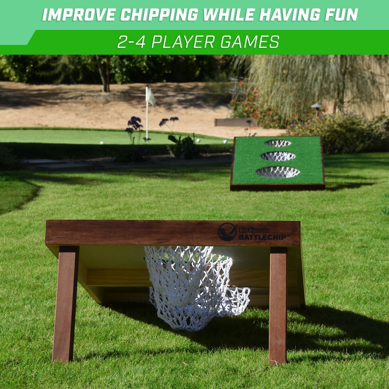 GoSports BattleChip Backyard Golf Cornhole Game - Fun New Golf Game for All  Ages & Abilities BattleChip Classic