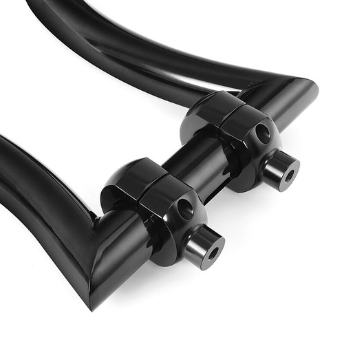 Black 14" Rise 2'' Ape Hanger Handlebar Risers Fit For Harley Sportster 883 1200 - Picture 9 of 12