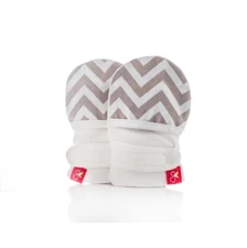 Goumikids Goumimitts Stay On Scratch Mittens, 1 pair Chevron (Crea) 0-3 months