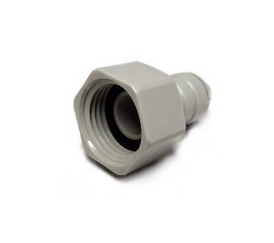 DMFit AFAB0607C Buchse BSP auf Push Fit Gewindebohrer Adapter | 1/2'' BSP x 3/8'' Push Fit