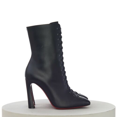 Christian Louboutin Belle 85mm Leather Booties in Black Size Christian Louboutin Belle 85mm Leather Booties in Black Size