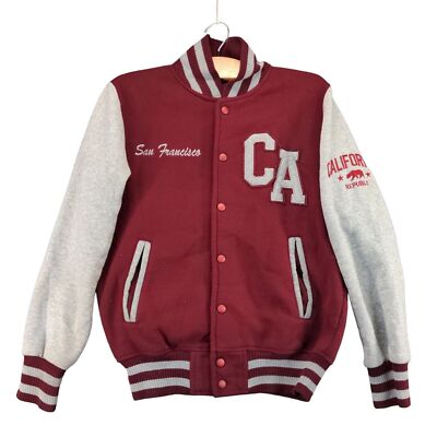 California Republic San Francisco Varsity Jacket Men's XS California Republic San Francisco Varsity Jacket Men's XS