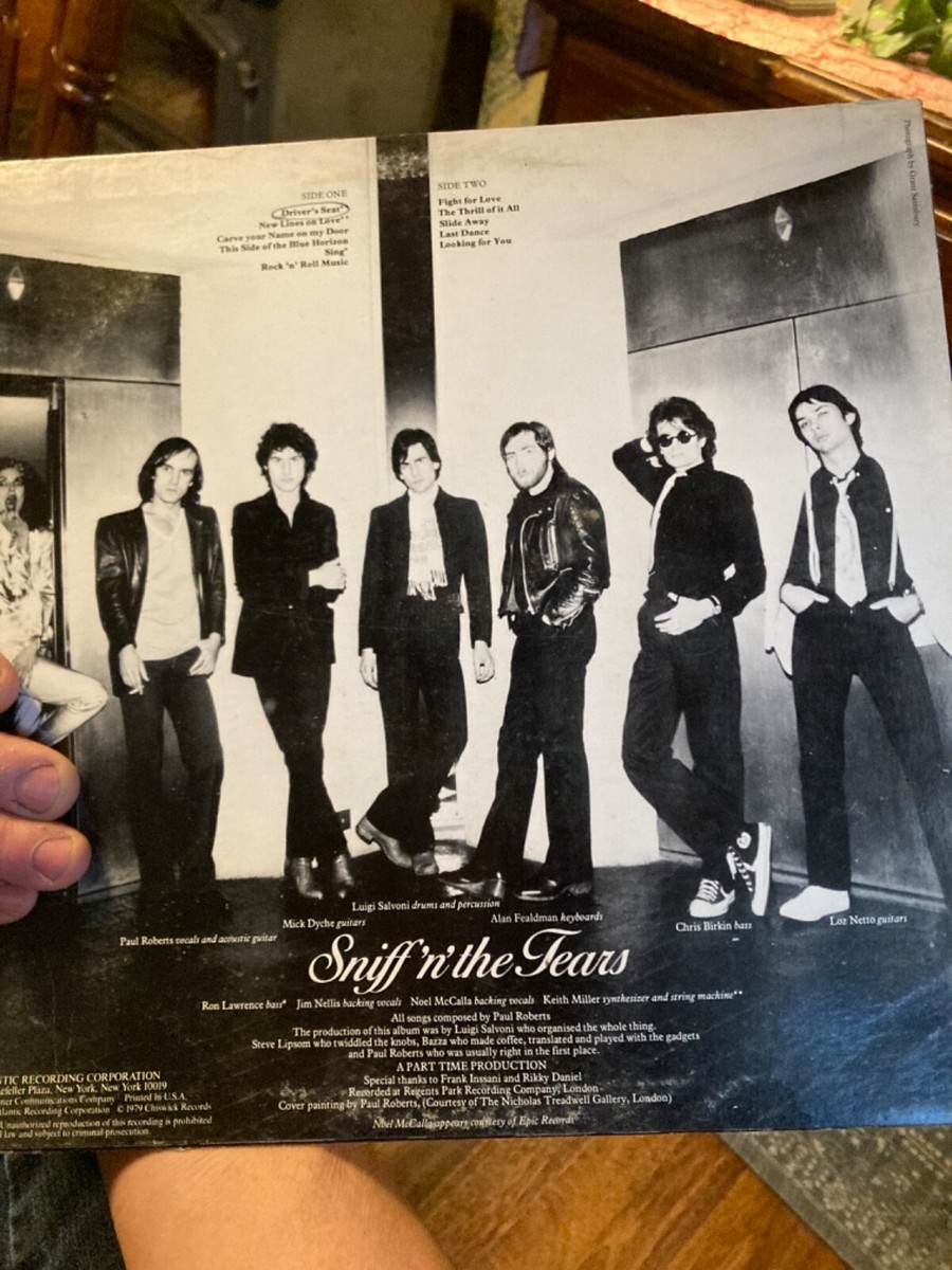 Tickle Heart sniff “n”The Tears vinyl lp record 1978 Atlantic