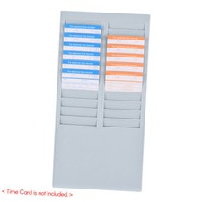 24 Pocket Slot Time Card Rack Wall Mount Holder Office Attendance Recorder K1R9