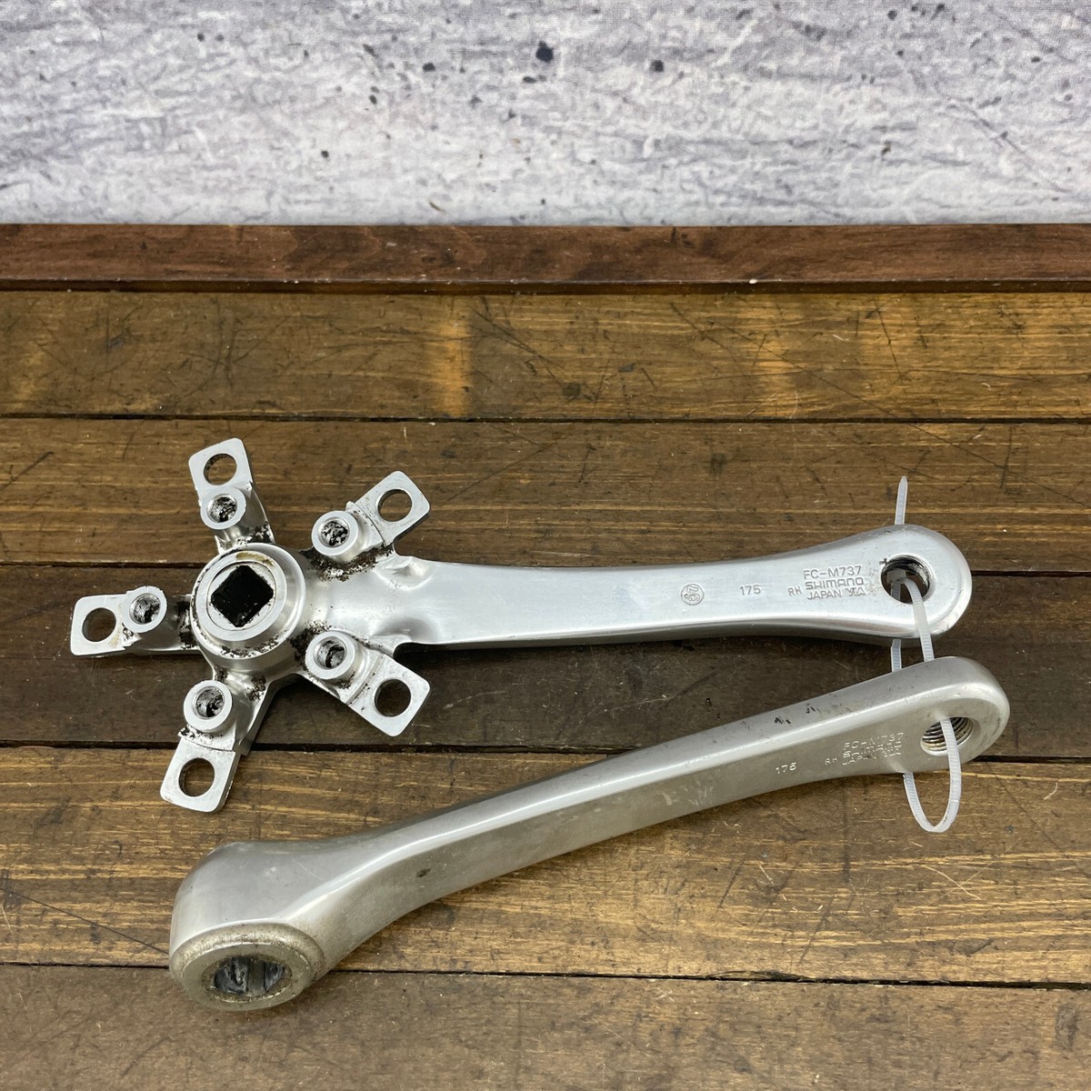 Vintage Shimano Deore XT FC-M737 Crank Set 175 mm 94 58 BCD