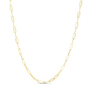 14kt Yellow Gold Lite PAPERCLIP Link Chain Necklace 18 Inch 3.4 grams 3.3MM - Click1Get2 Deals&set=par&price_min=200&sale=mega Discount&set=par&discount=60 Or More&sale=mega Discount