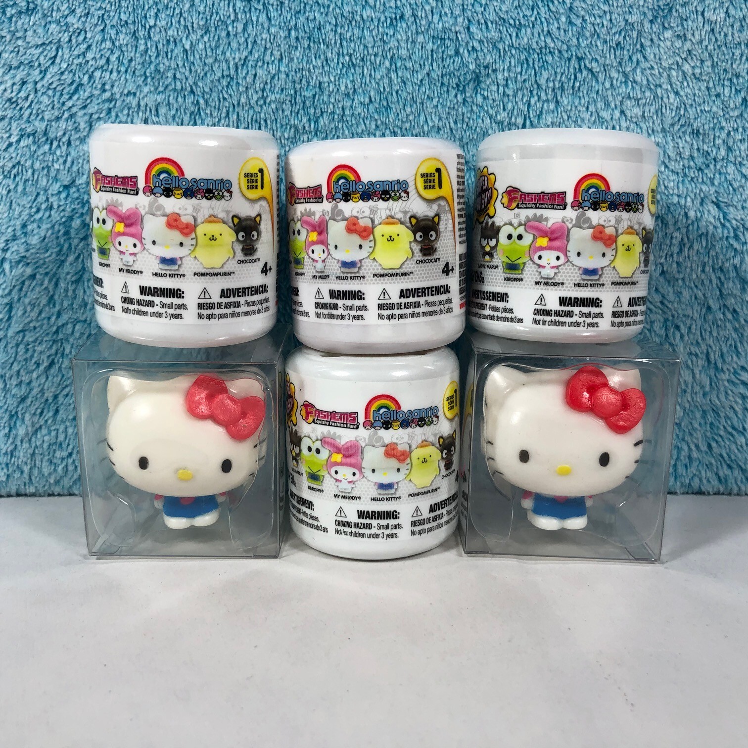 Fashems Mashems Hello Kitty Series 1 New Lot of 4 Sealed Bli