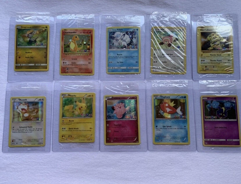 2016 POKEMON XY EVOLUTIONS TOYS R US SELADO PROMO HOLO CONJUNTO DE 10 CARTÕES - Imagem 3 de 4