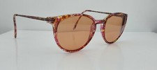 Vintage American Traditions 13 Brown Purple Oval Sunglasses Italy FRAMES ONLY