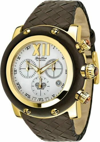 Glam Rock Gold Plated Band Wristwatches