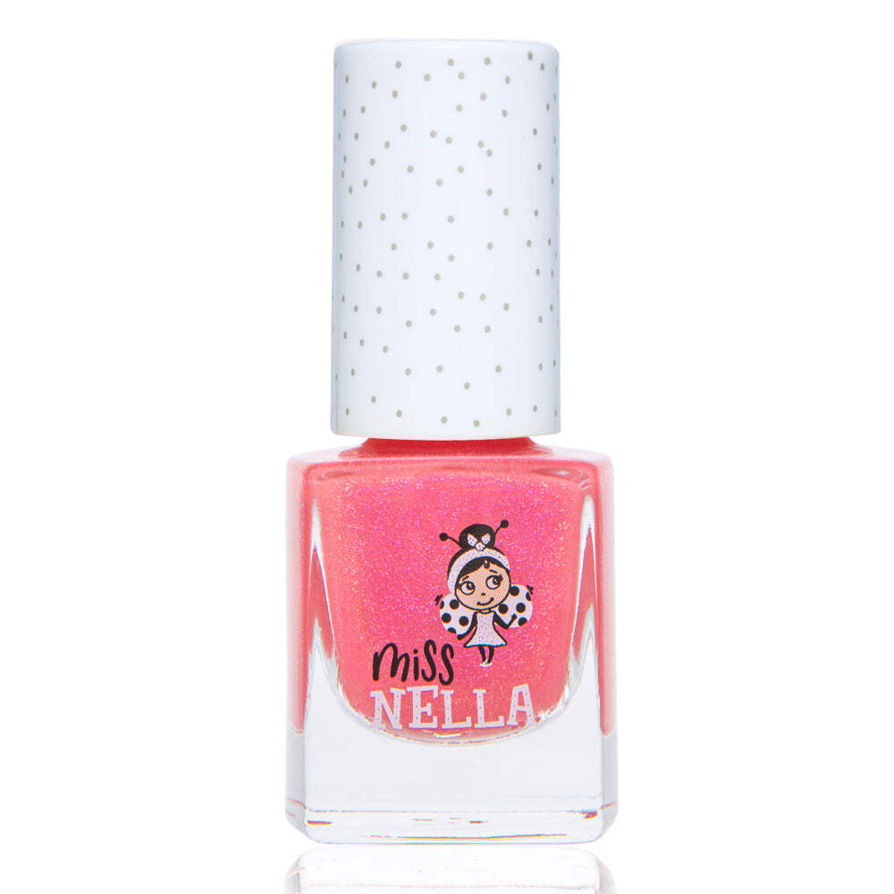 Tickle Me Pink: Shimmery Pink Peel Off Nail Polish