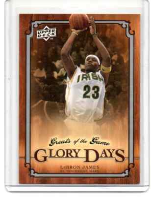 2010 Upper Deck Greats Of The Game Glory Days Lebron James Base Cavs Lakers