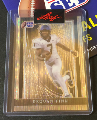 2024 Leaf Pro Set   DEQUAN FINN Silver Black Pulsar RC #1/1 Miami REDHAWKS QB