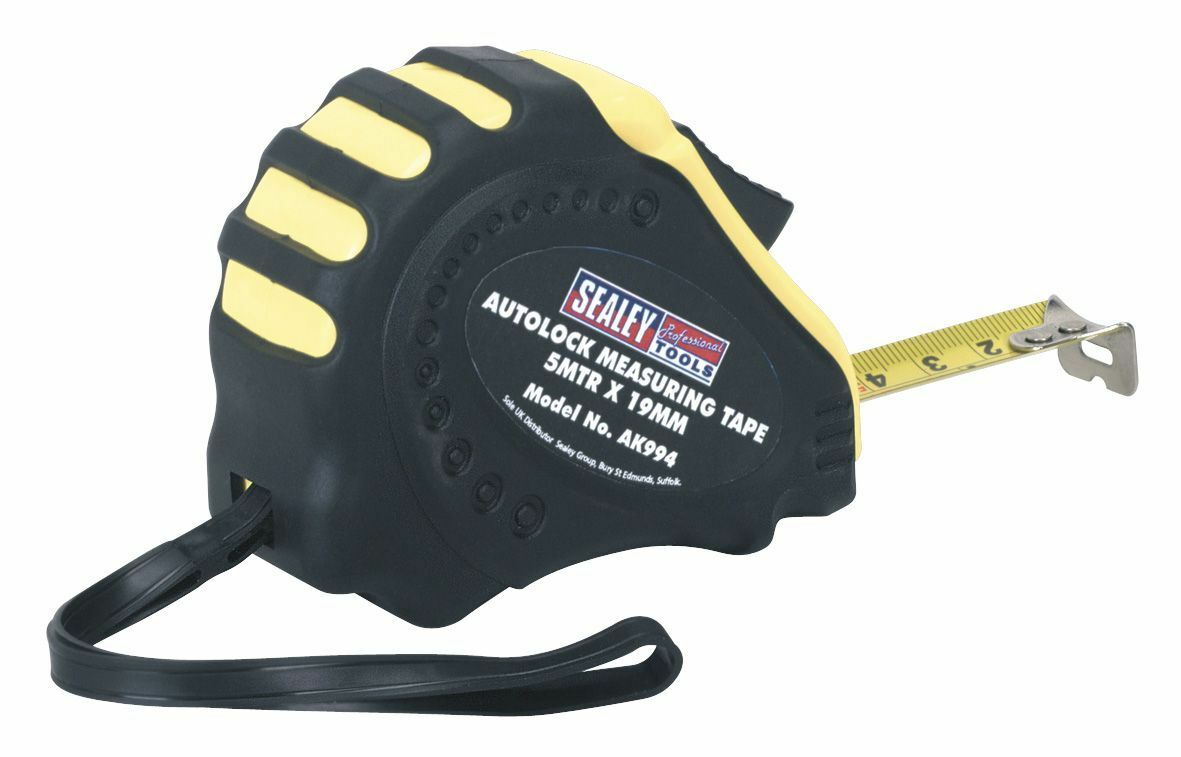 Sealey AK994 Autolock Tape Measure 5m(16ft) x 19mm - Metric/Imperial
