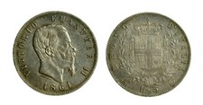 s644_3) Regno Vittorio Emanuele II (1861-1878) 5 Lire 1864 Napoli DE FALCO