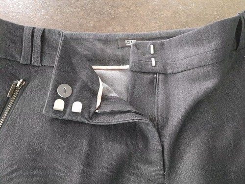Gorgeous Ladies F&F Tailored Grey Smart Trousers Size 10 Petite - Picture 8 of 11