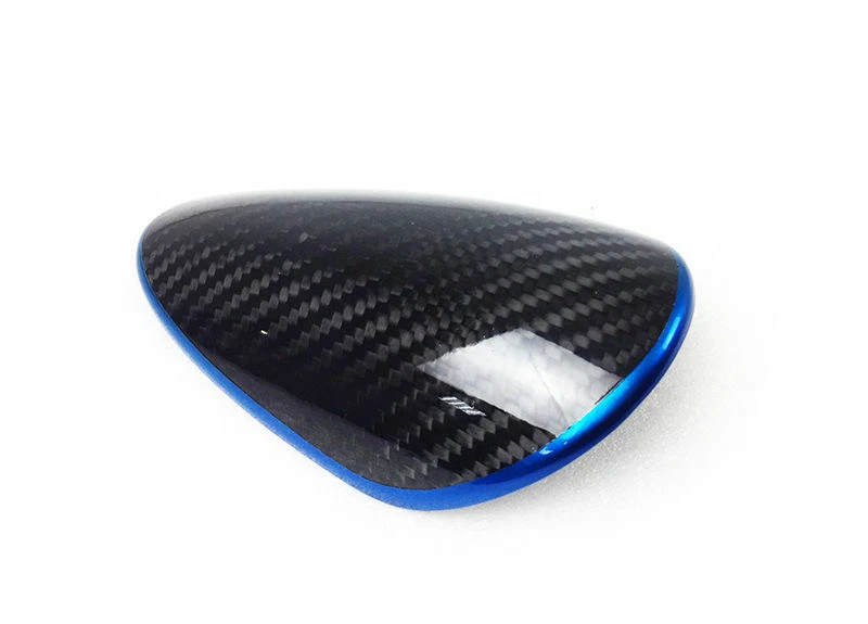 Carbon + Blue Line For Nissan 370Z Z34 COUPE FRONT GAUGE COVER POD TRIM 3PCS  Foto 3 de 4