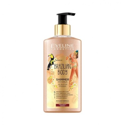 5903416040187 Eveline Cosmetics Brazilian Body shimmer do ciała ze złotym pyłkie