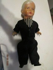 10" antique Germany celluloid head Dutch boy doll b115