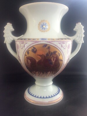 Handgefertigte limitierte Auflage Le Jour Porzellan Vase von Rosewicz Monaco 24kt Gold vergoldet
