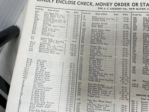 1935 Erector Set Manual How to Make 'Em Booklet Gibert Co Parts Price Railroad - Picture 10 of 11