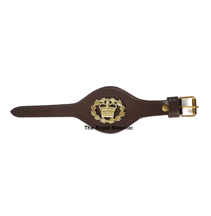 Wrist Rank Strap Genuine Military Issue Brown Leather No Insignia Made In UK - Foto 7