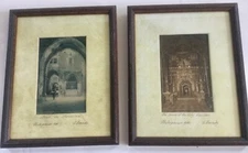 Shlomo Narinsky Photogravures Jerusalem Dated 1924 Framed Under Glass