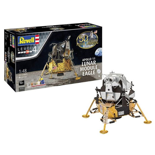 APOLLO 11 LEM LUNAR MODULE EAGLE (50 YEARS MOON LANDING) KIT 1:48 Revell