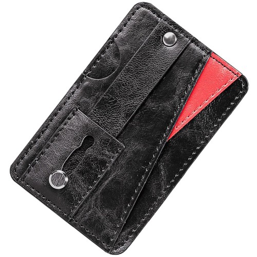 1pc Phone Pocket Mobile Phone Wallet Adhesive Holder Credit Pouch - 第 1/12 張圖片