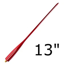 FOR 97-16 FORD F150 F250 F350 RED SPIKED STYLE SHORT SCREW IN STUBBY ANTENNA 