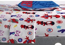 Jay Franco Marvel Spidey and His Amazing Friends Team Spidey Full Size Sheet Set