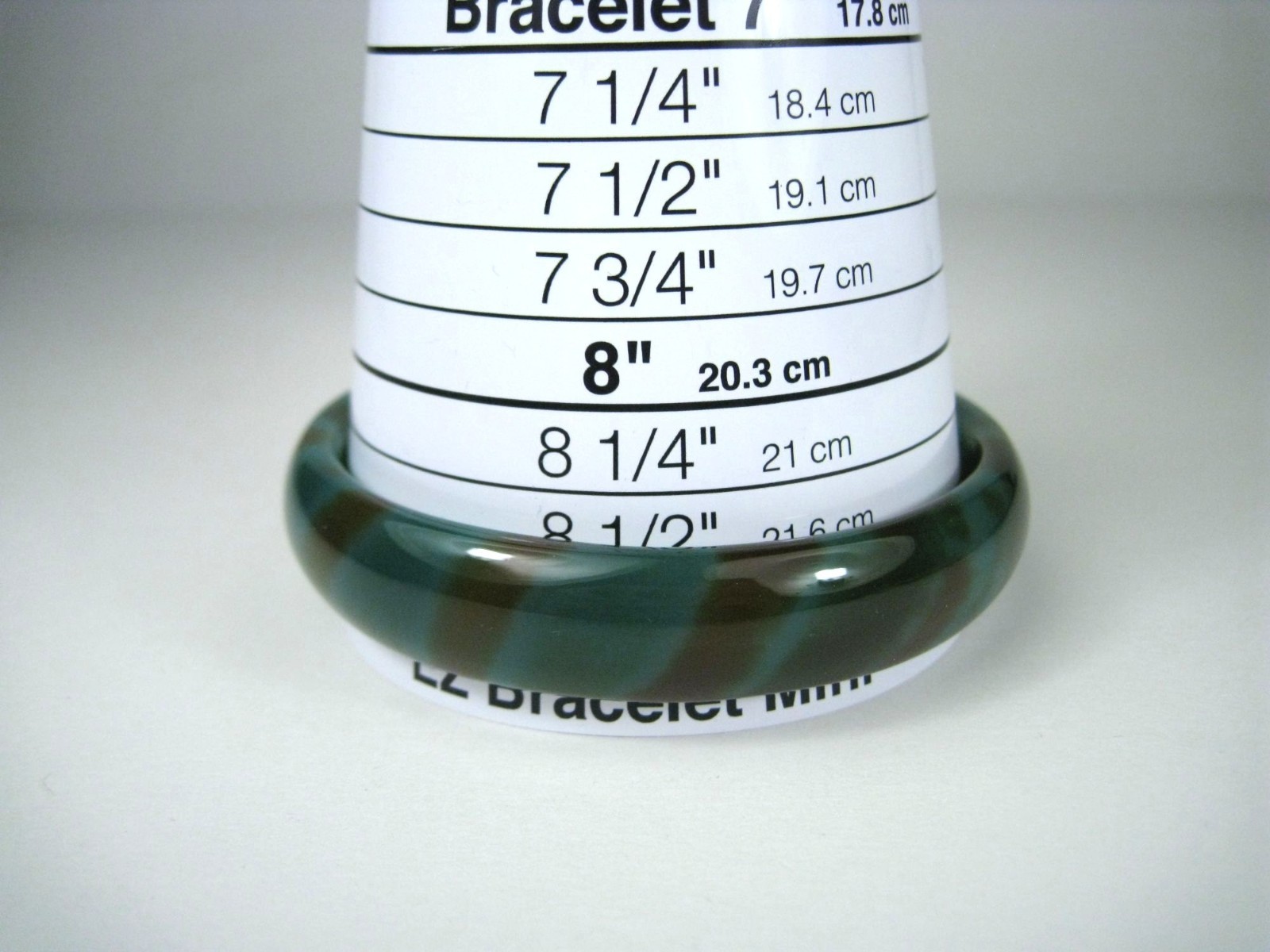 Solid Glass Bangle Bracelet Cuff Green Statement … - image 8