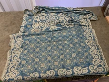 Butterfly Wrap Blues/Gold Fringed 27 X 68 (not Including Fringe) So Beautiful!