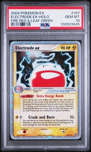 POKEMON ELECTRODE EX-HOLO 2004 EX FIRE RED & LEAF GREEN #107 PSA 10
