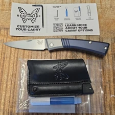 Benchmade 315 Successor W/ Blue Brass & Aluminum Handle & M390 Folding First Pro